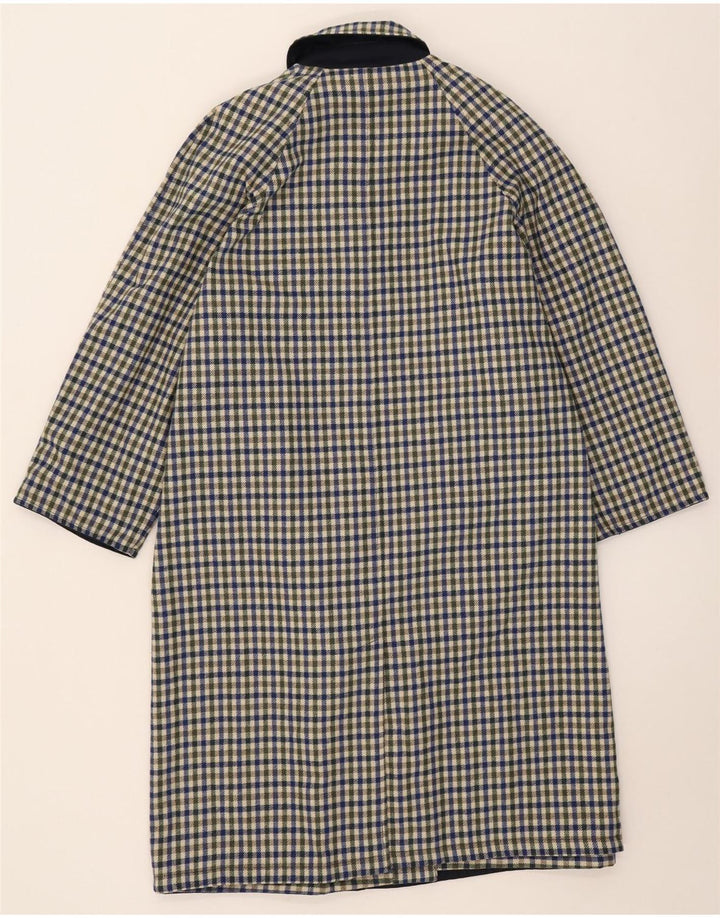 Soprabito reversibile da donna vintage IT 42 medio blu navy in poliestere