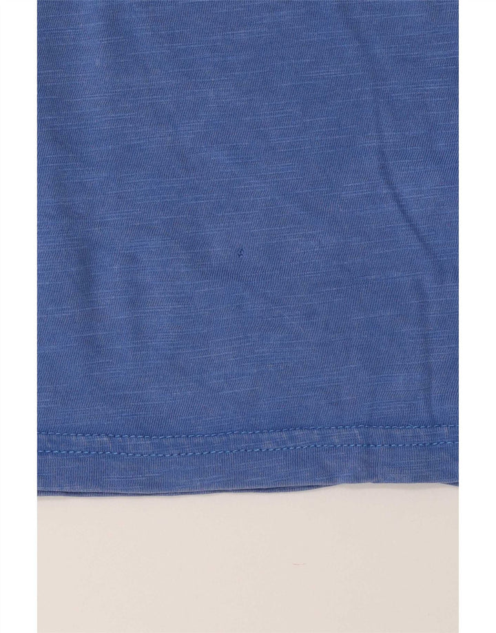T-shirt grafica da uomo Tommy Hilfiger Top piccola in cotone blu