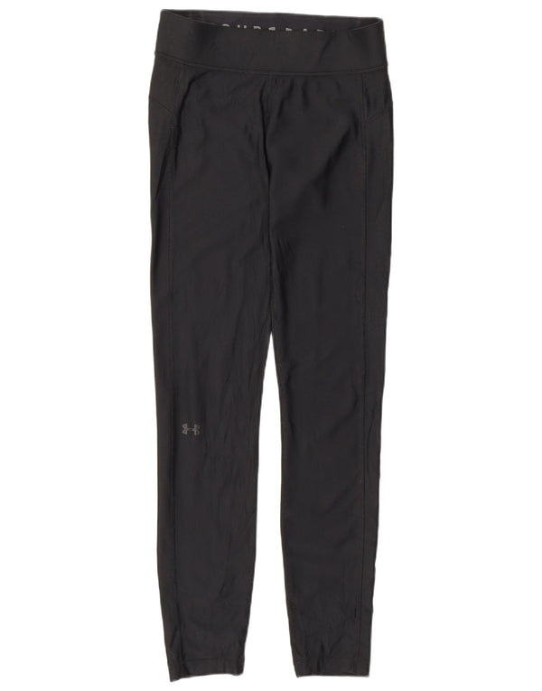 Under Armour Womens Leggings UK 12 Medium Black