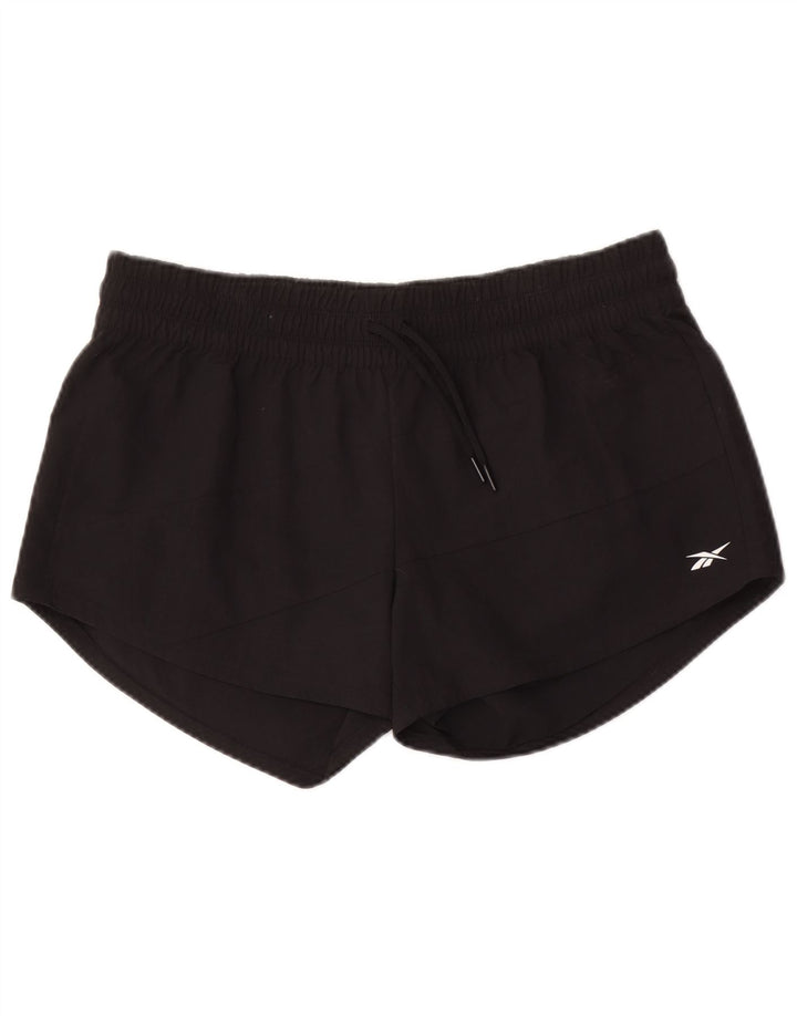Pantaloncini sportivi Reebok da donna UK 16 grandi nylon nero