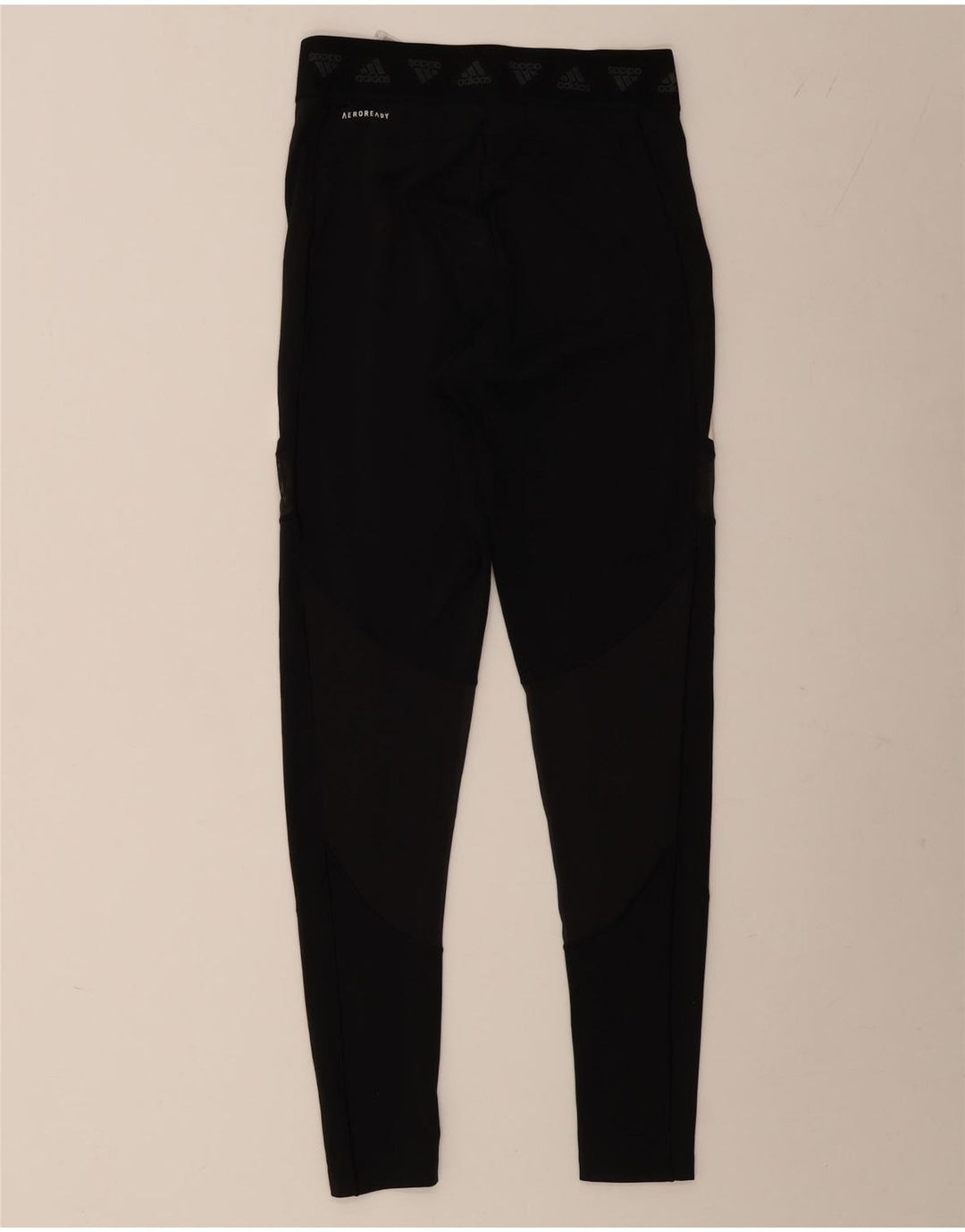 Leggings grafici ADIDAS da donna Aeroready UK 12/14 Poliestere nero medio