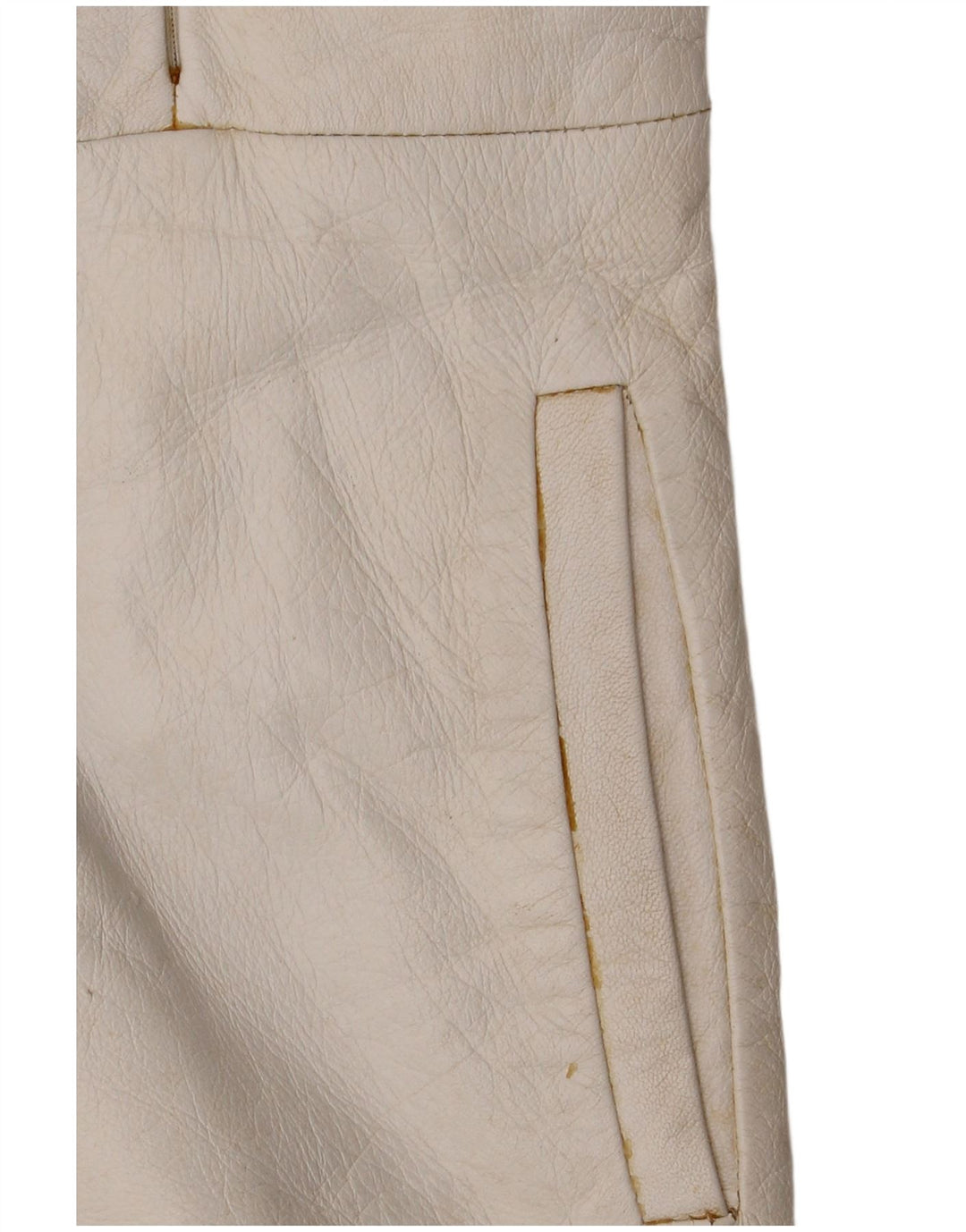 CONBIPEL Giacca in Pelle Donna con Cappuccio IT 42 Media Pelle Bianca