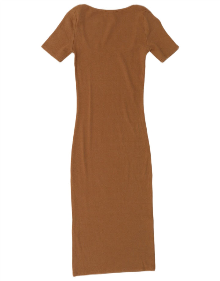 Vestito aderente da donna Zara UK 8 piccolo marrone