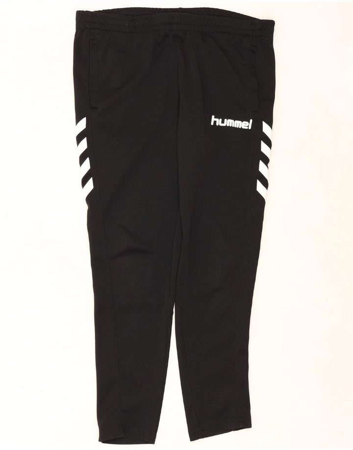 HUMMEL Mens Graphic Tracksuit Trousers Small  Black Polyester Vintage Hummel and Second-Hand Hummel from Messina Hembry 