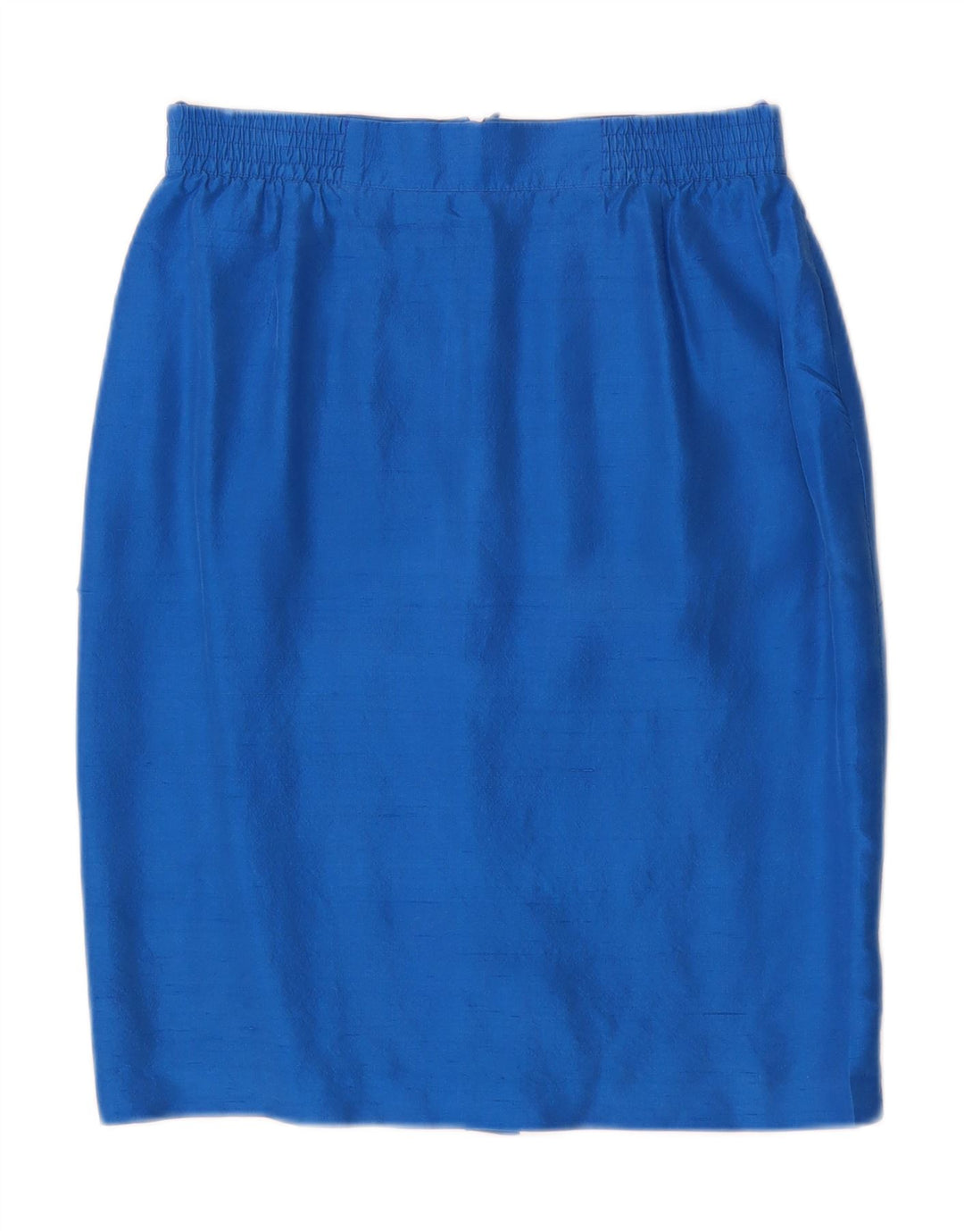 Vera Mont Donna Completo Gonna 2 Pezzi con 6 Bottoni UK 14 Medio W28 Seta Blu