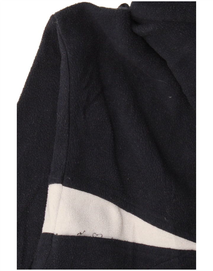 Maglione in pile da uomo Colmar Polartec con zip e collo medio in poliestere blu navy