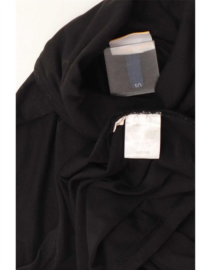 Canottiera grafica da donna Ellesse UK 10 piccola in nylon nero