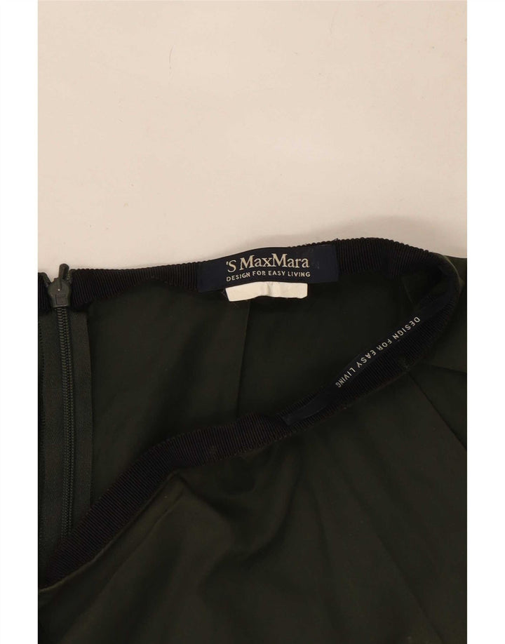 Gonna a pieghe Max Mara da donna W30 verde medio