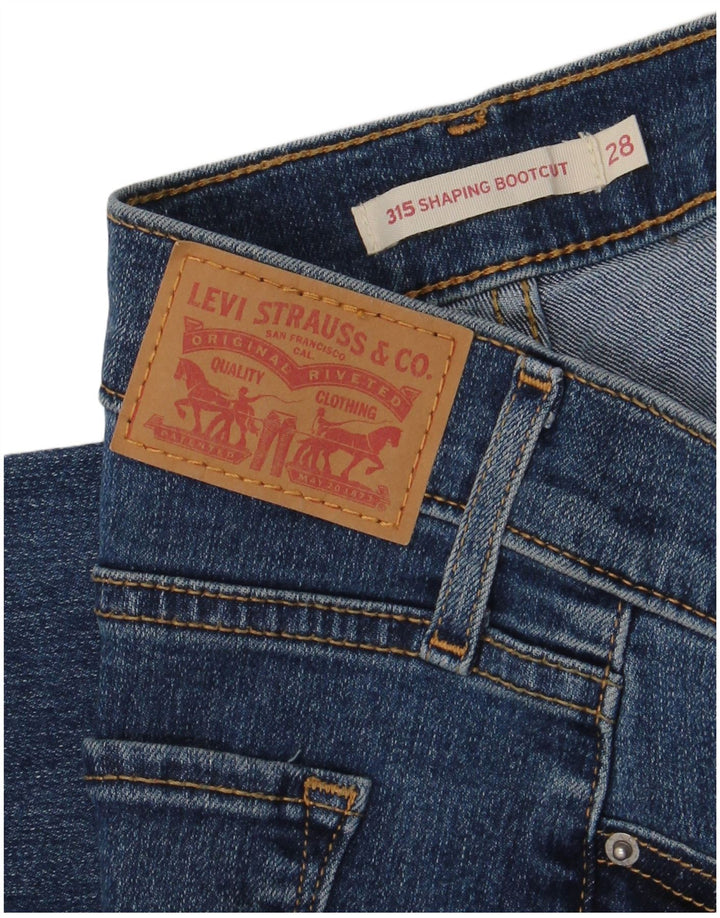 Levi's Donna 315 Shaping Bootcut Jeans W28 L32 Cotone Blu