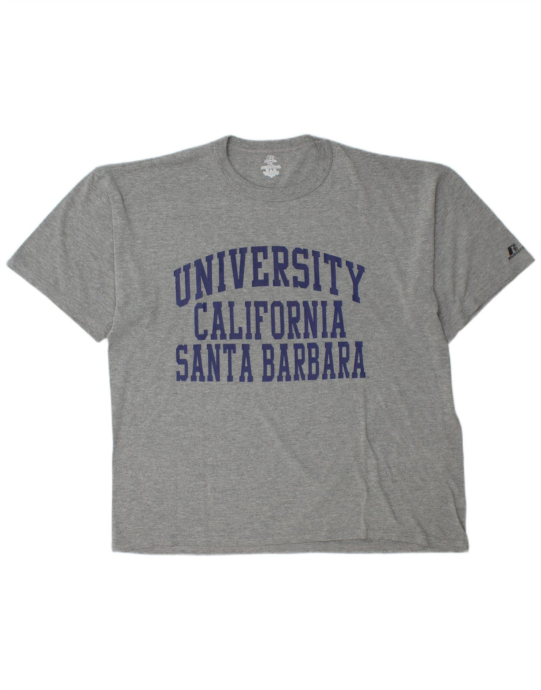 T-shirt grafica da uomo RUSSELL ATHLETIC XL in cotone grigio