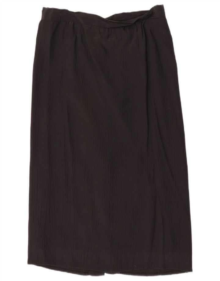 Gonna longuette vintage da donna W30 media nera