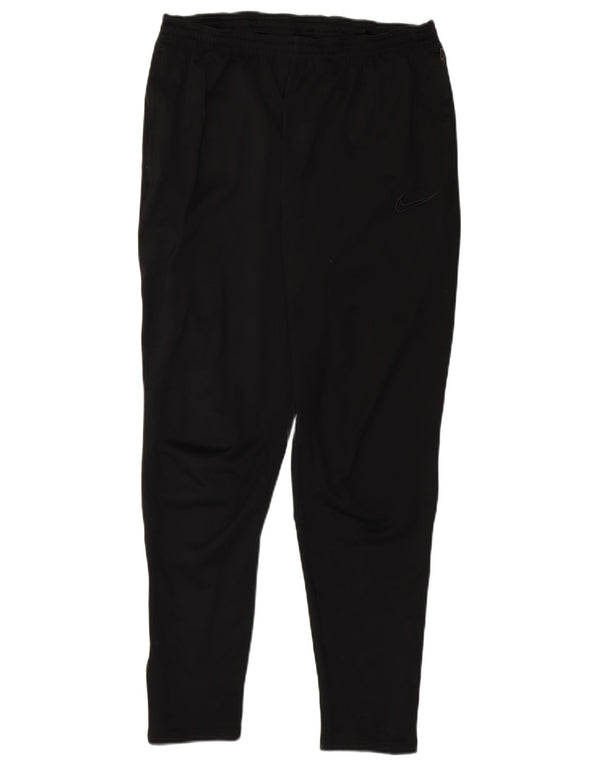 Pantaloni da tuta Nike Dri Fit da donna UK 14 Large Nero Poliestere