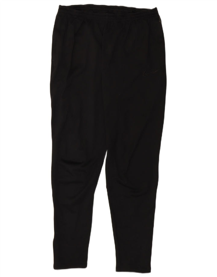 Pantaloni da tuta Nike Dri Fit da donna UK 14 Large Nero Poliestere