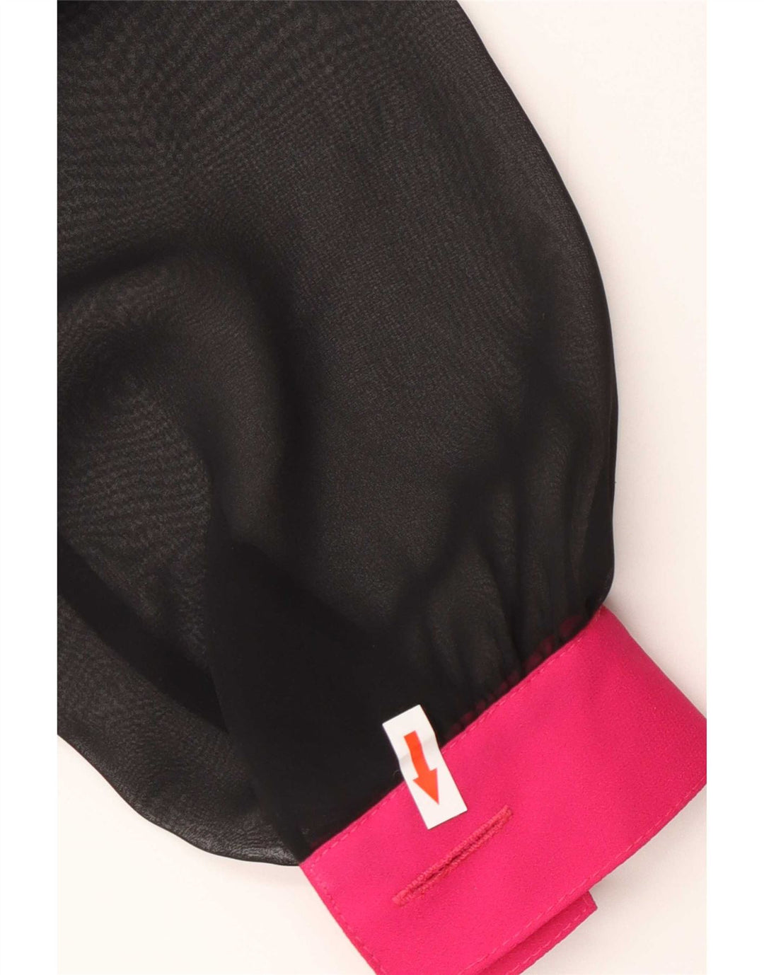 Camicetta trasparente da donna vintage IT 44 poliestere nero medio