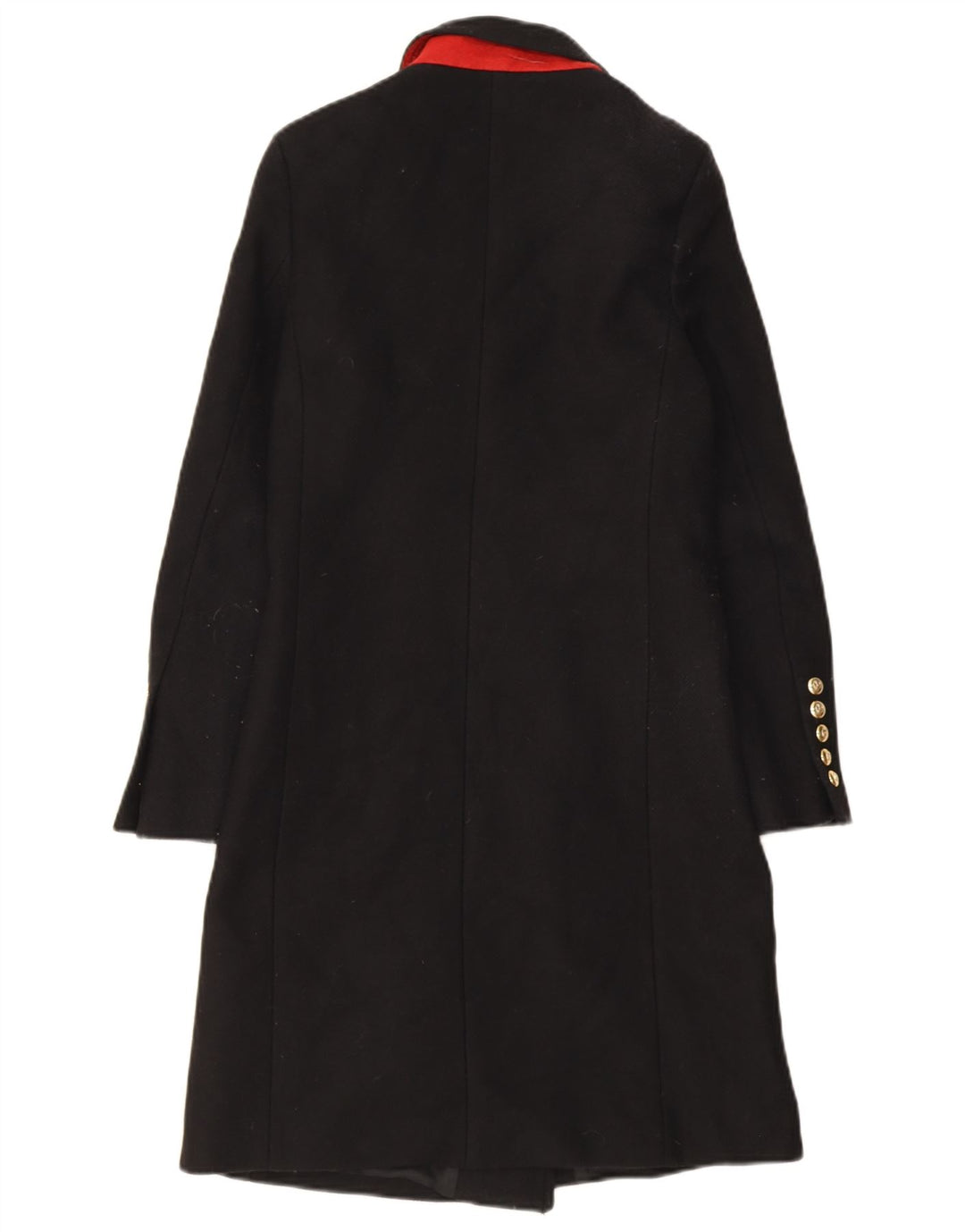 Cappotto doppiopetto da donna Zara UK 6 XS poliestere nero