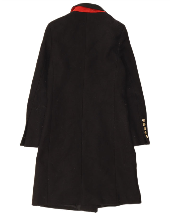 Cappotto doppiopetto da donna Zara UK 6 XS poliestere nero