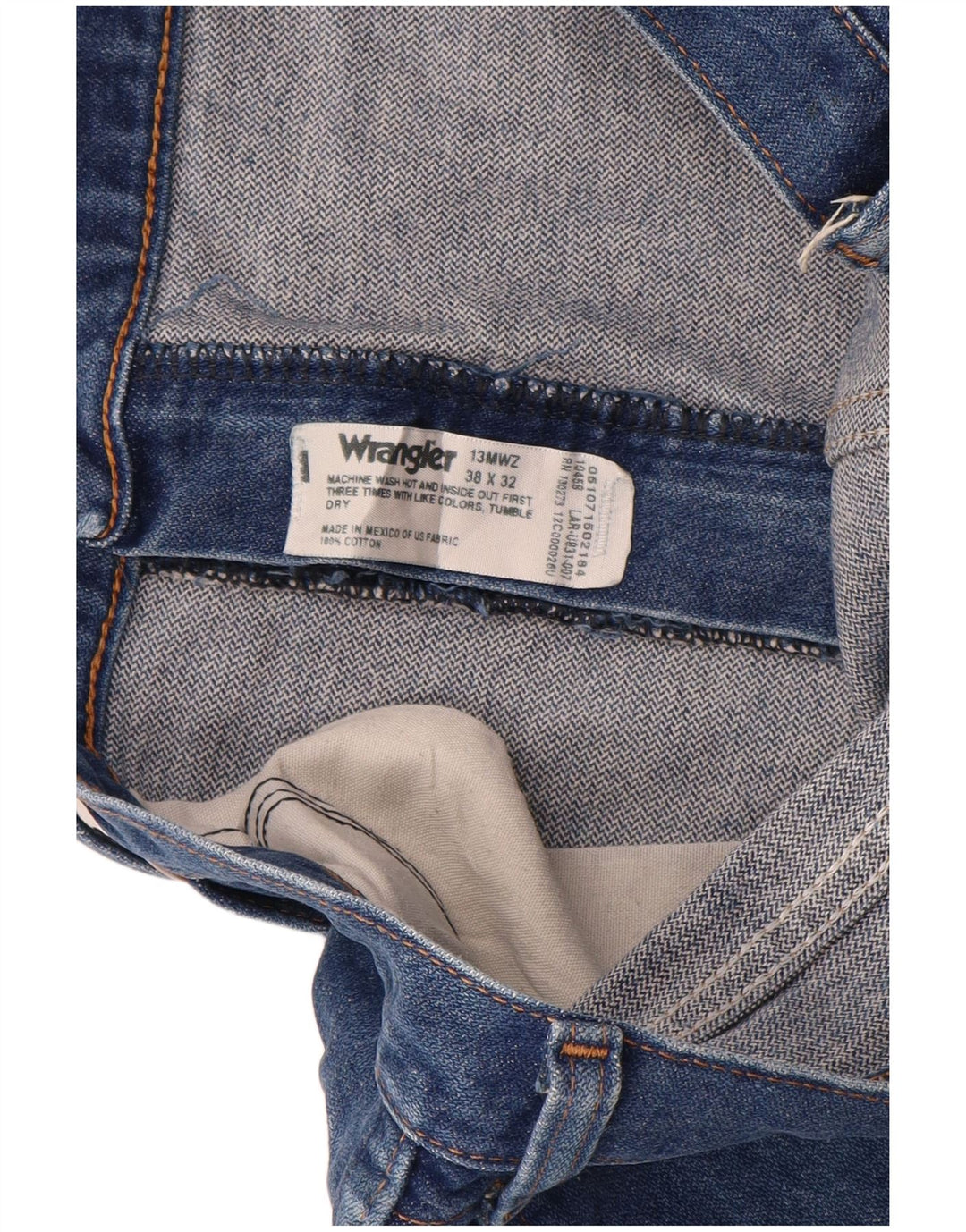Pantaloncini di jeans da uomo WRANGLER W38 XL cotone blu