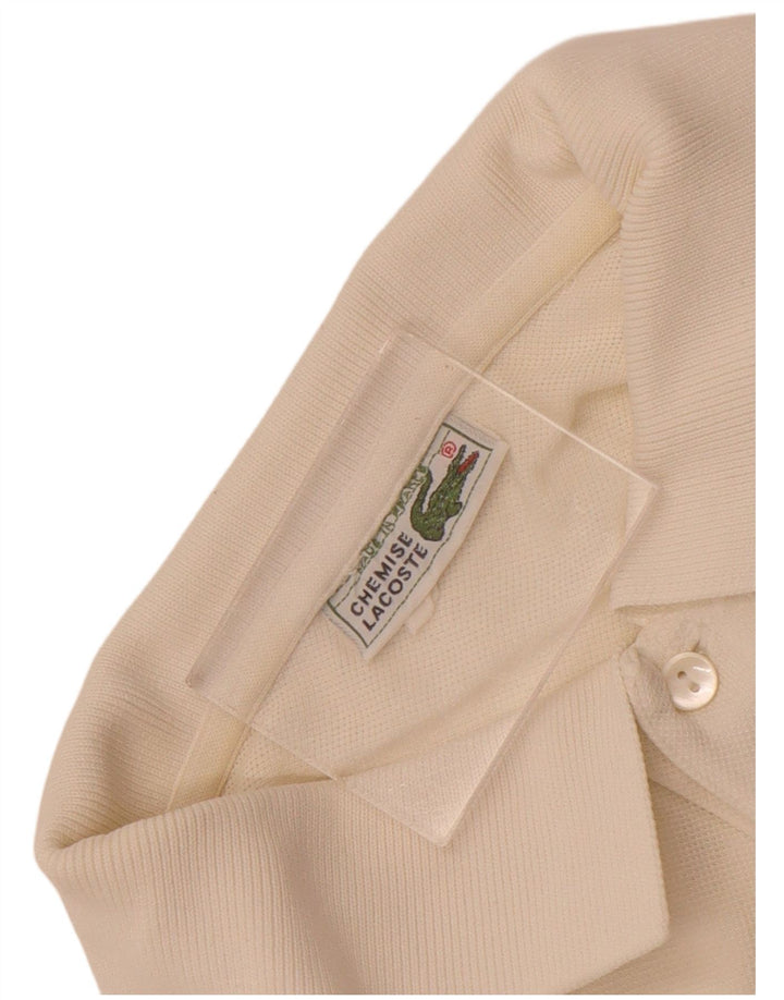 Polo da uomo Lacoste in cotone bianco medio