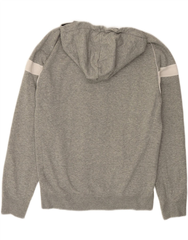 Maglione con cappuccio e zip da uomo CHAMPION in cotone color block grigio medio