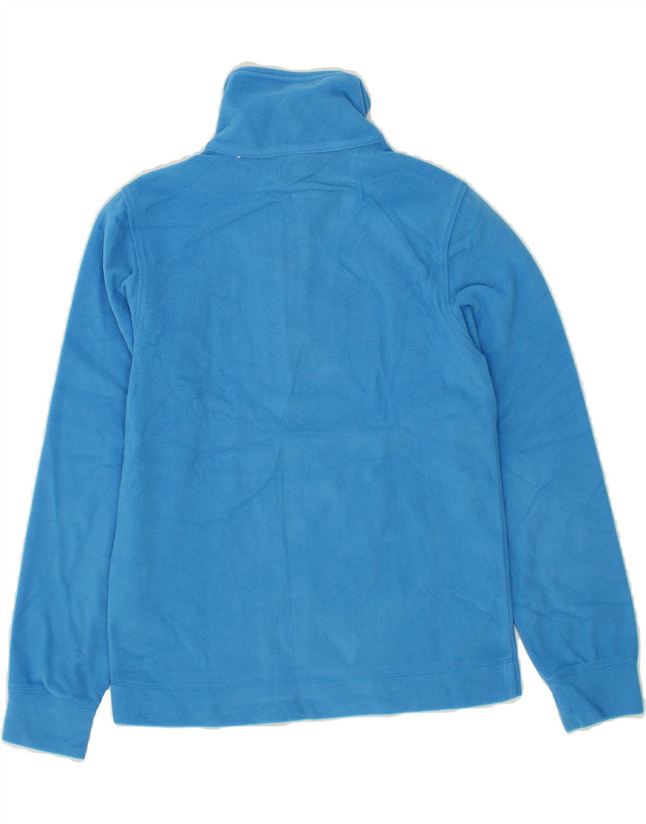 CHAMPION Boys Zip Neck Fleece Jumper 9-10 Years Medium  Blue Polyester Vintage Champion and Second-Hand Champion from Messina Hembry 