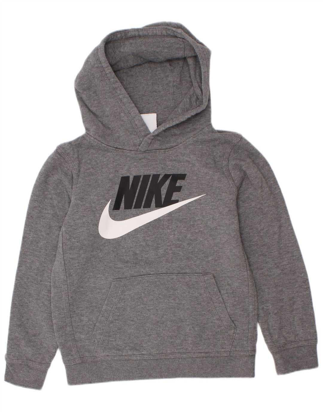 Felpa con cappuccio grafica Nike da bambino 6-7 anni in cotone grigio