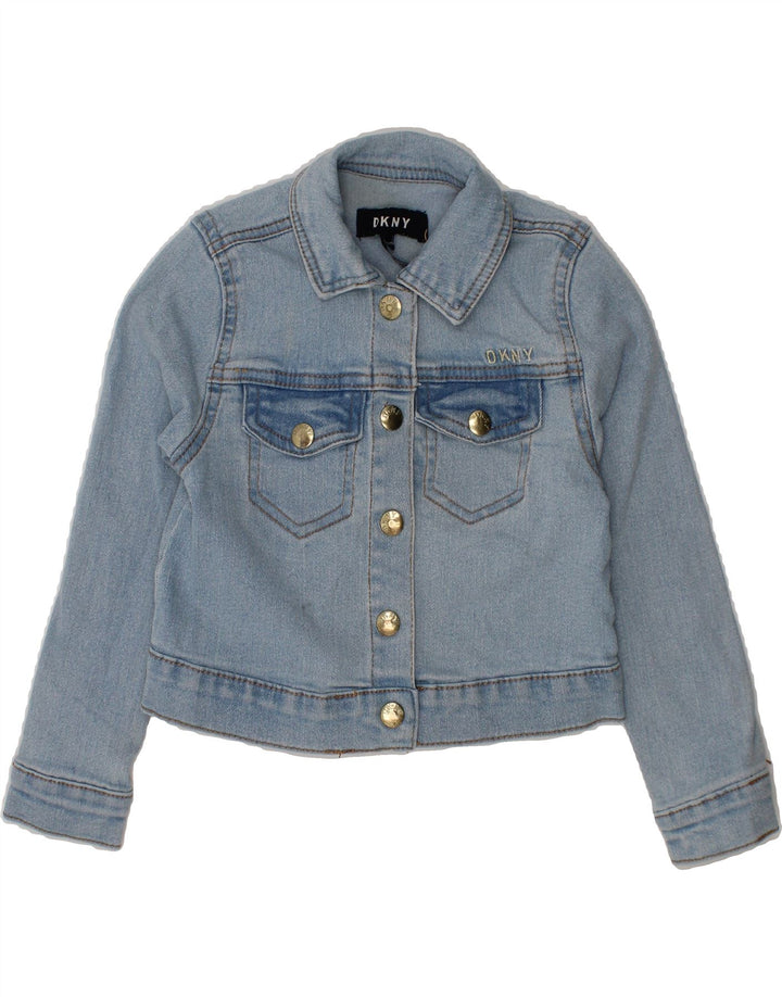 DKNY Girls Crop Denim Jacket 4-5 Years Blue Cotton Vintage Dkny and Second-Hand Dkny from Messina Hembry 