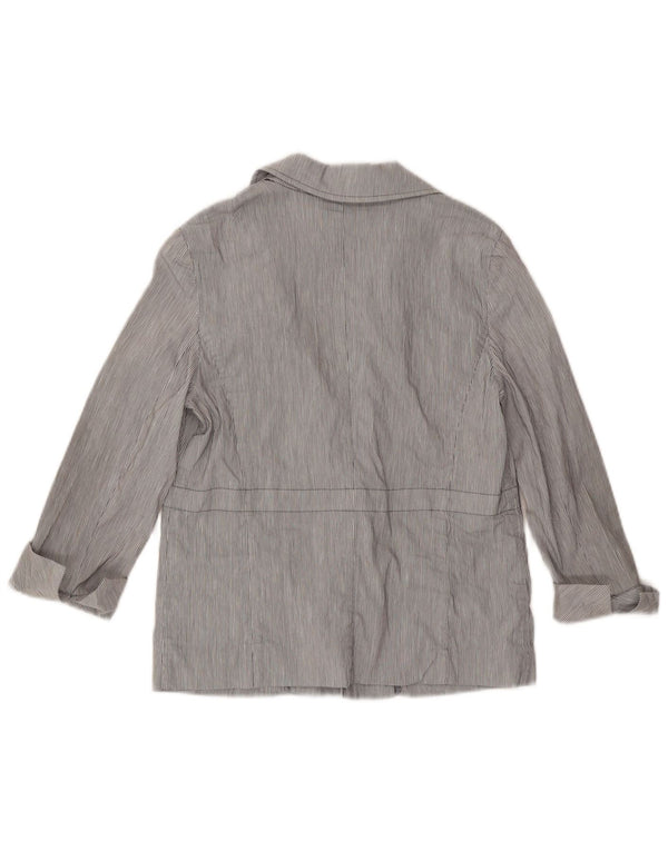 Giacca blazer da donna con maniche a 3/4 Max & Co. UK 8 piccolo gessato blu