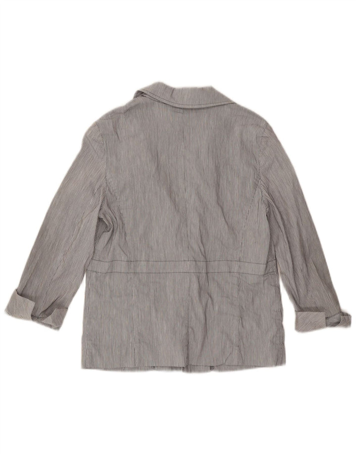 Giacca blazer da donna con maniche a 3/4 Max & Co. UK 8 piccolo gessato blu