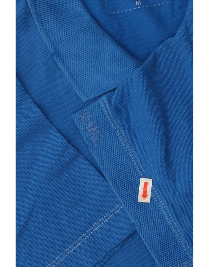CALVIN KLEIN JEANS Mens Polo Shirt Medium Blue Cotton Vintage Calvin Klein Jeans and Second-Hand Calvin Klein Jeans from Messina Hembry 