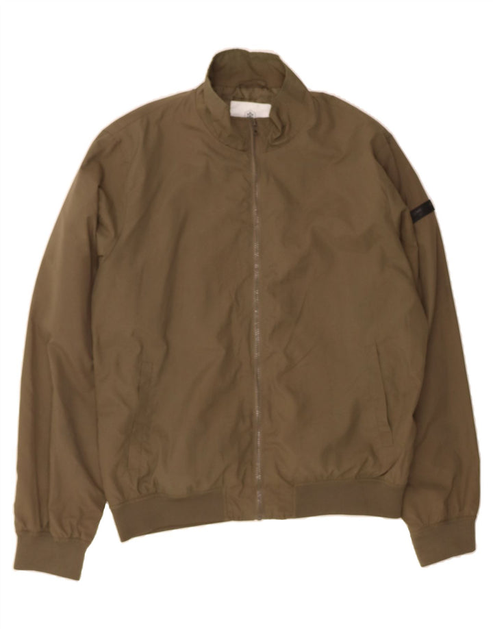 VINTAGE Mens Lumberjack Bomber Jacket UK 42 XL Khaki Nylon Vintage Vintage and Second-Hand Vintage from Messina Hembry 