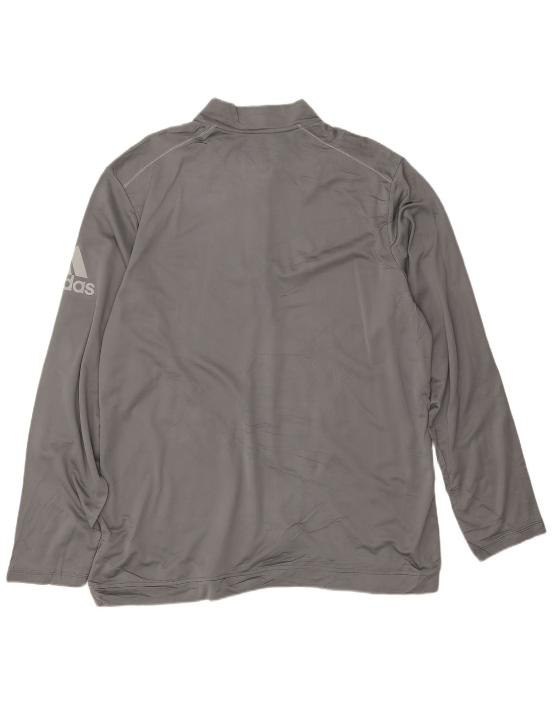 Top della tuta da ginnastica Adidas Climawarm Graphic Zip Neck da uomo XL Grigio