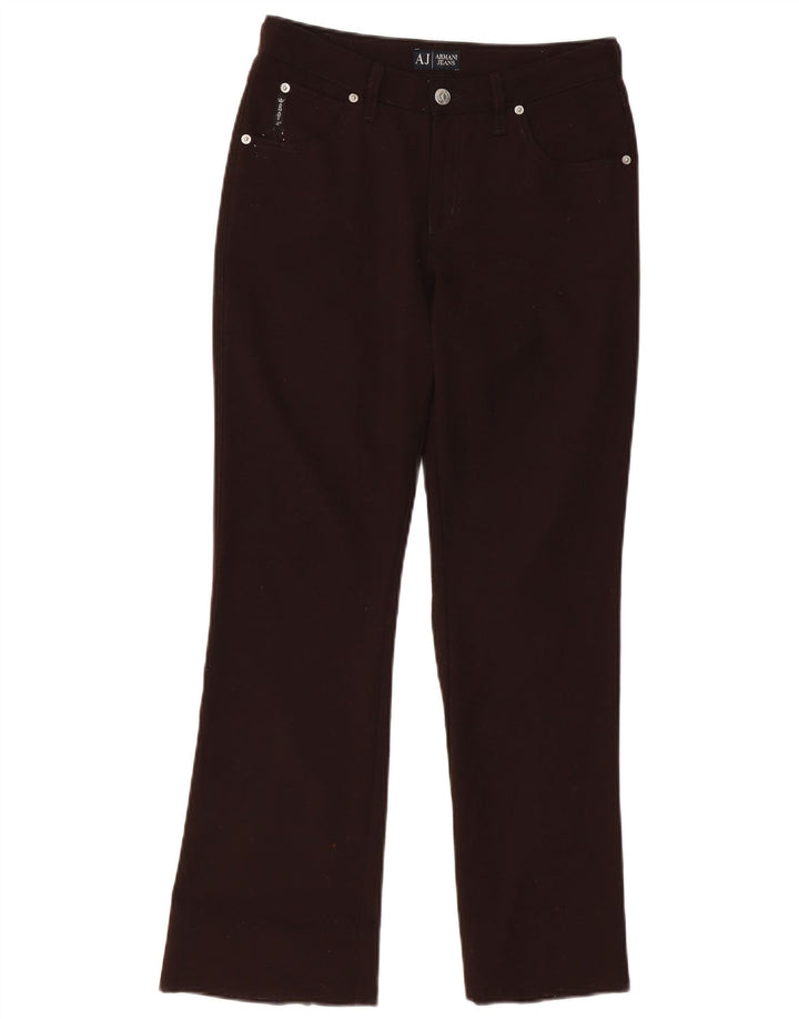 Pantaloni casual bootcut da donna ARMANI W28 L28 Marrone