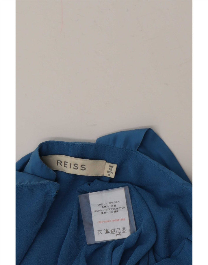 Tutina da donna Reiss UK 12 blu medio in seta
