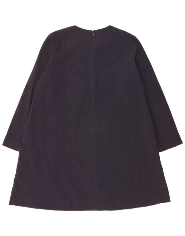Abito a trapezio a maniche lunghe da donna Cos EU 38 Poliestere medio blu navy