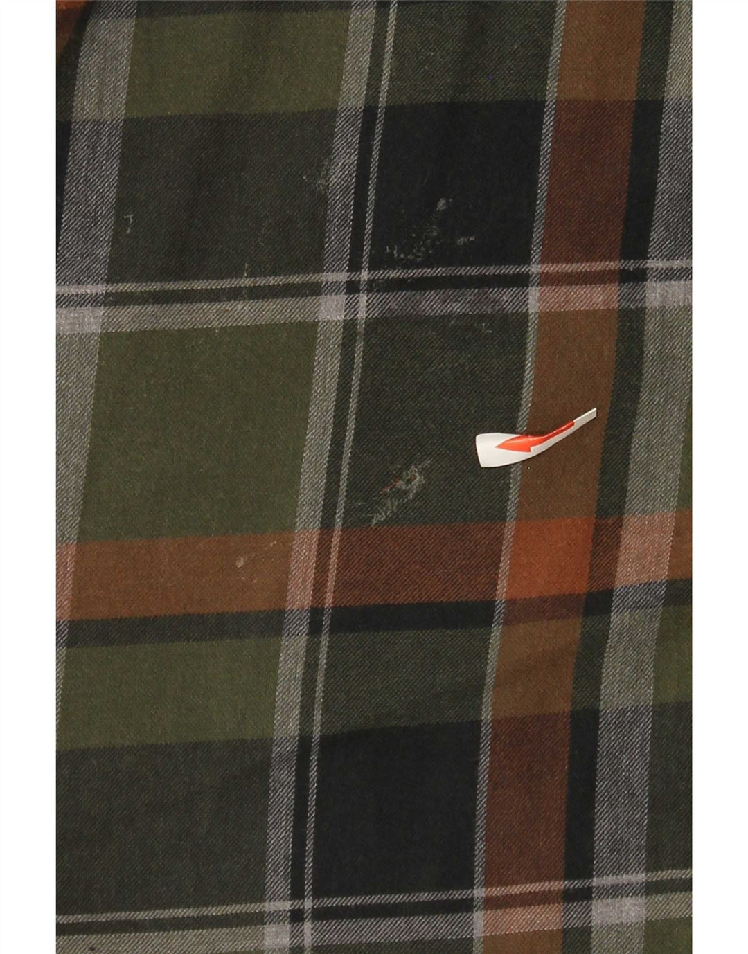 Gap Camicia da uomo in flanella vestibilità standard, cotone a quadri verdi grandi