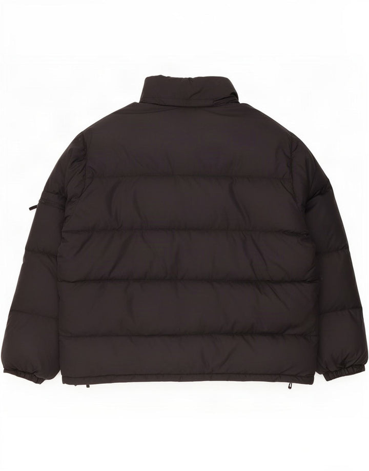 Giacca imbottita da uomo vintage IT 50 XL Nera Poliammide