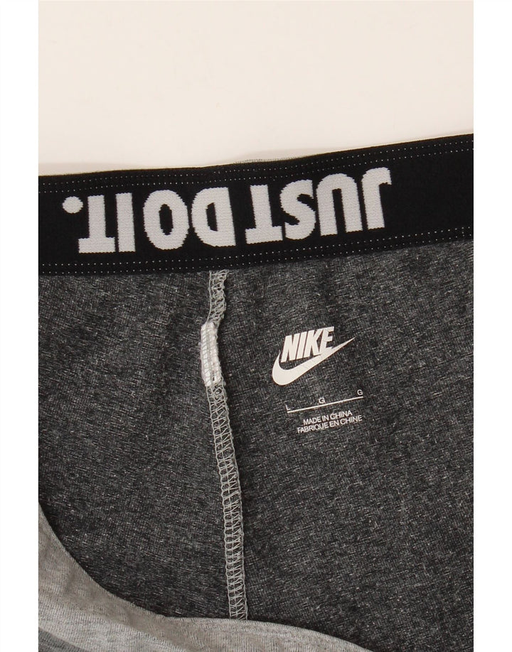 Leggings grafici NIKE da donna UK 14 grande grigio