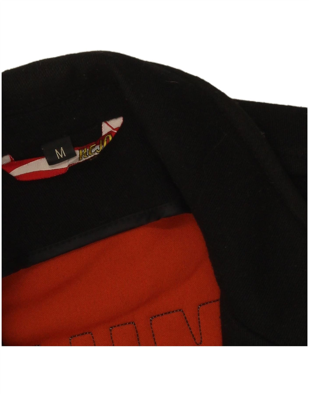 Giacca blazer da uomo con grafica a 3 bottoni Kejo UK 38 lana nera media