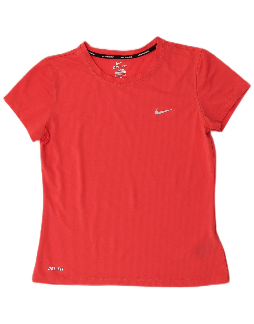 T-shirt corta da donna Nike Dri Fit Crop Top UK 14 grande rosa poliestere