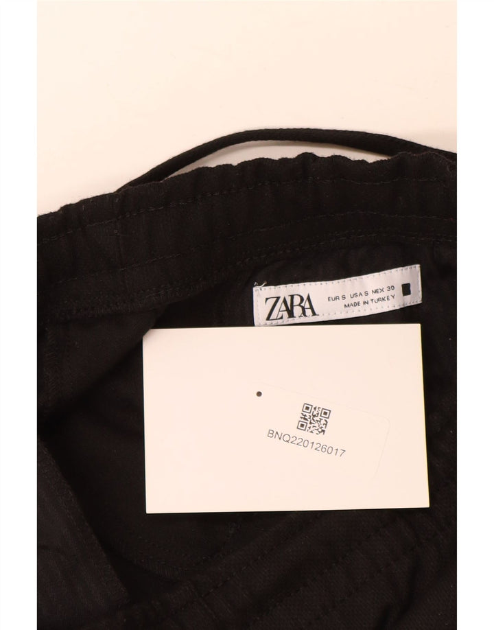 Pantaloni da tuta da uomo Zara piccoli in poliestere nero