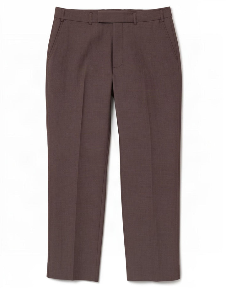 Pantaloni da abito dritti autografi da uomo Marks & Spencer W36 L31 lana grigia