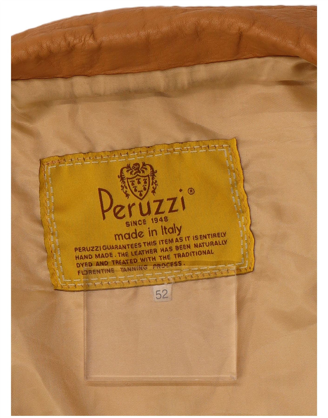 Giacca in Pelle Donna Peruzzi IT 52 2XL Pelle Beige