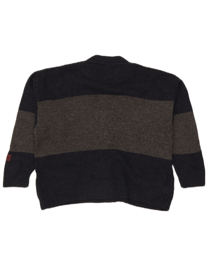 Maglione cardigan per ragazzi Les Copains 12-13 anni a righe blu navy