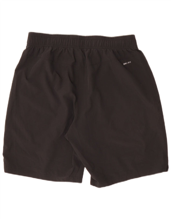 Pantaloncini sportivi Nike Dri Fit da uomo, grandi, in poliestere nero