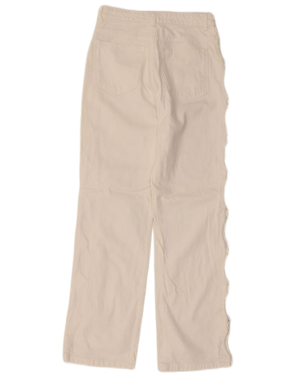 Jeans dritti da donna Zara EU 36 XS W26 L29 Bianco