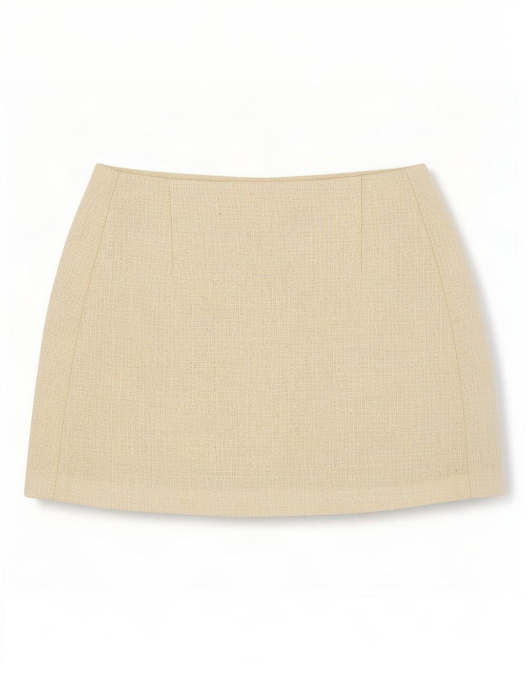 Topshop Minigonna in maglia da donna UK 12 Media W28 Beige Lana