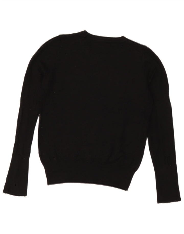 Maglione maglione girocollo da donna Zara UK 10 piccolo nero
