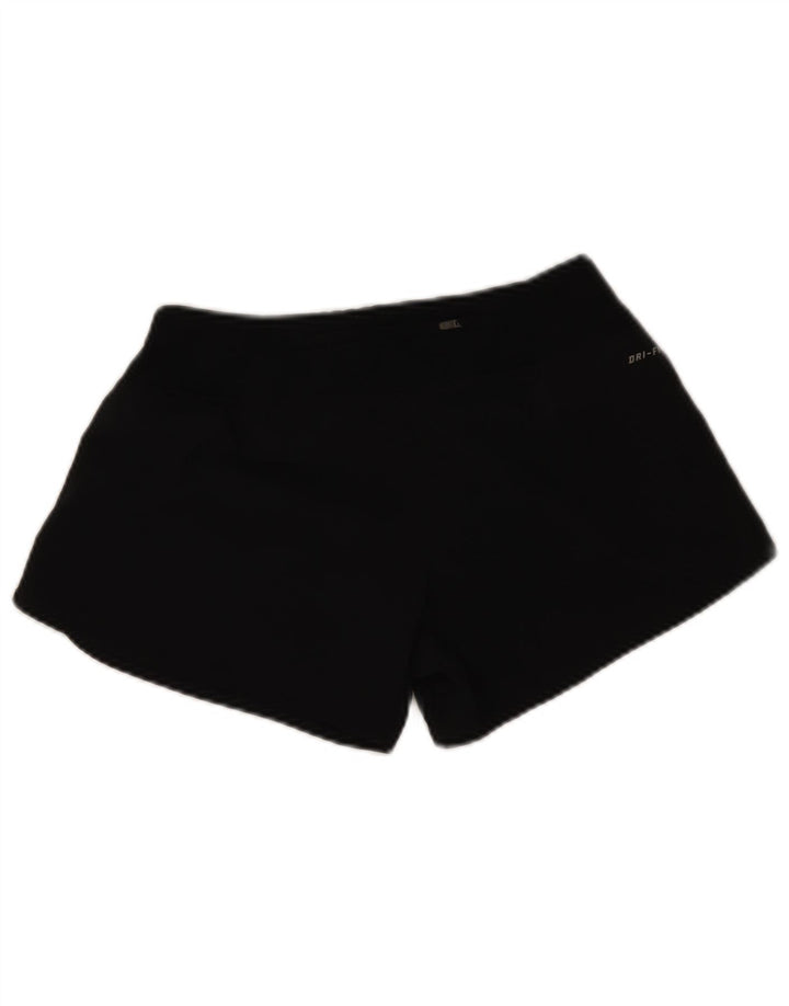 Pantaloncini sportivi Nike da donna Dri Fit UK 10 piccoli poliestere nero