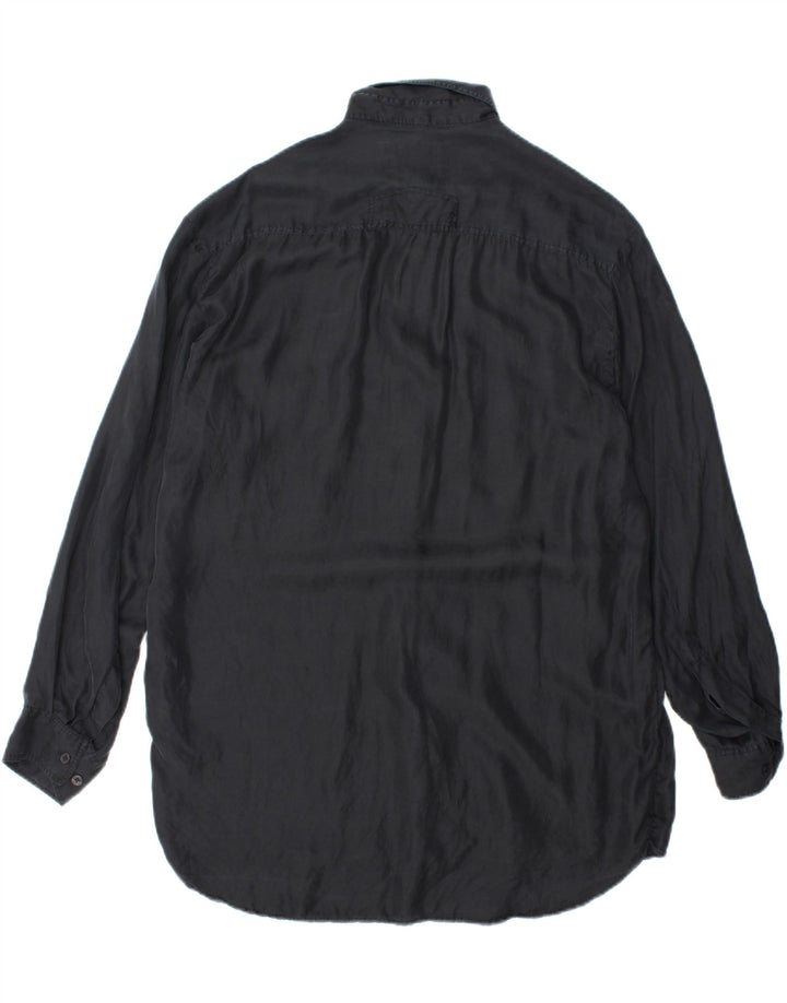 ARPINO Mens Loose Fit Shirt Large Black Vintage Arpino and Second-Hand Arpino from Messina Hembry 