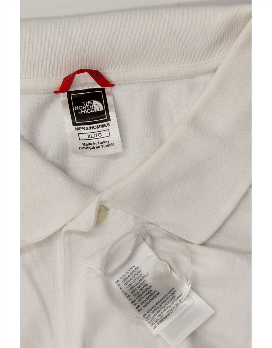 Polo da uomo The North Face XL in cotone bianco